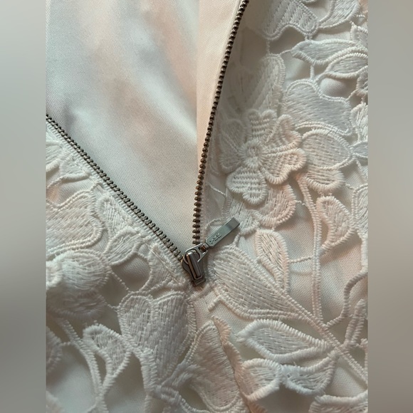 Virgin White Lace Appliqué Dress - Picture 5 of 16